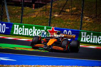 2024-07-19 - 04 Lando Norris, (GRB) McLaren Mercedes during the Hungarian GP, Budapest 18-21 July 2024 Formula 1 World championship 2024. - FORMULA 1 HUNGARIAN GRAND PRIX 2024 - PRACTICE 1 AND PRACTICE 2 - FORMULA 1 - MOTORS