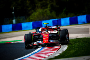 2024-07-19 - 55 Carlos Sainz, (ESP) Scuderia Ferrari during the Hungarian GP, Budapest 18-21 July 2024 Formula 1 World championship 2024. - FORMULA 1 HUNGARIAN GRAND PRIX 2024 - PRACTICE 1 AND PRACTICE 2 - FORMULA 1 - MOTORS