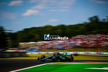 2024-07-19 - 18 Lance Stroll, (CND) Aramco Aston Martin Mercedes during the Hungarian GP, Budapest 18-21 July 2024 Formula 1 World championship 2024. - FORMULA 1 HUNGARIAN GRAND PRIX 2024 - PRACTICE 1 AND PRACTICE 2 - FORMULA 1 - MOTORS