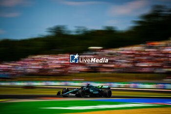 2024-07-19 - 18 Lance Stroll, (CND) Aramco Aston Martin Mercedes during the Hungarian GP, Budapest 18-21 July 2024 Formula 1 World championship 2024. - FORMULA 1 HUNGARIAN GRAND PRIX 2024 - PRACTICE 1 AND PRACTICE 2 - FORMULA 1 - MOTORS