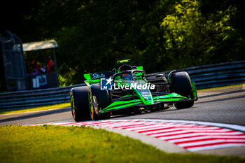 2024-07-19 - 24 Guanyu Zhou, (CHI) Stake F1 Team Kick Sauber during the Hungarian GP, Budapest 18-21 July 2024 Formula 1 World championship 2024. - FORMULA 1 HUNGARIAN GRAND PRIX 2024 - PRACTICE 1 AND PRACTICE 2 - FORMULA 1 - MOTORS