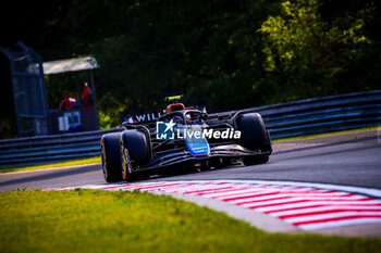 2024-07-19 - 02 Logan Sargeant, (USA) Williams Mercedes during the Hungarian GP, Budapest 18-21 July 2024 Formula 1 World championship 2024. - FORMULA 1 HUNGARIAN GRAND PRIX 2024 - PRACTICE 1 AND PRACTICE 2 - FORMULA 1 - MOTORS