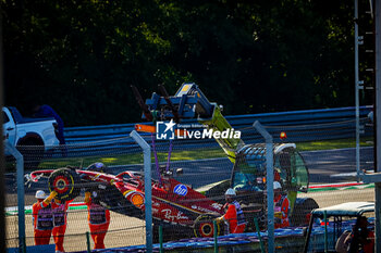 2024-07-19 - 16 Charles Leclerc, (MON) Scuderia Ferrari during the Hungarian GP, Budapest 18-21 July 2024 Formula 1 World championship 2024. - FORMULA 1 HUNGARIAN GRAND PRIX 2024 - PRACTICE 1 AND PRACTICE 2 - FORMULA 1 - MOTORS