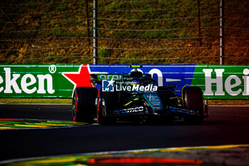 2024-07-19 - 14 Fernando Alonso, (ESP) Aramco Aston Martin Mercedes during the Hungarian GP, Budapest 18-21 July 2024 Formula 1 World championship 2024. - FORMULA 1 HUNGARIAN GRAND PRIX 2024 - PRACTICE 1 AND PRACTICE 2 - FORMULA 1 - MOTORS