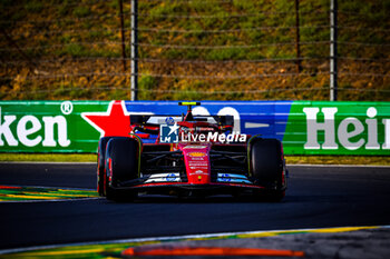 2024-07-19 - 55 Carlos Sainz, (ESP) Scuderia Ferrari during the Hungarian GP, Budapest 18-21 July 2024 Formula 1 World championship 2024. - FORMULA 1 HUNGARIAN GRAND PRIX 2024 - PRACTICE 1 AND PRACTICE 2 - FORMULA 1 - MOTORS