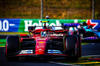 2024-07-19 - 55 Carlos Sainz, (ESP) Scuderia Ferrari during the Hungarian GP, Budapest 18-21 July 2024 Formula 1 World championship 2024. - FORMULA 1 HUNGARIAN GRAND PRIX 2024 - PRACTICE 1 AND PRACTICE 2 - FORMULA 1 - MOTORS