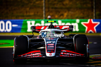 2024-07-19 - 27 Nico Hulkenberg, (GER) Haas F1 Team during the Hungarian GP, Budapest 18-21 July 2024 Formula 1 World championship 2024. - FORMULA 1 HUNGARIAN GRAND PRIX 2024 - PRACTICE 1 AND PRACTICE 2 - FORMULA 1 - MOTORS