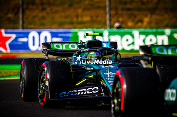 2024-07-19 - 14 Fernando Alonso, (ESP) Aramco Aston Martin Mercedes during the Hungarian GP, Budapest 18-21 July 2024 Formula 1 World championship 2024. - FORMULA 1 HUNGARIAN GRAND PRIX 2024 - PRACTICE 1 AND PRACTICE 2 - FORMULA 1 - MOTORS