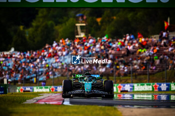 2024-07-19 - 18 Lance Stroll, (CND) Aramco Aston Martin Mercedes during the Hungarian GP, Budapest 18-21 July 2024 Formula 1 World championship 2024. - FORMULA 1 HUNGARIAN GRAND PRIX 2024 - PRACTICE 1 AND PRACTICE 2 - FORMULA 1 - MOTORS