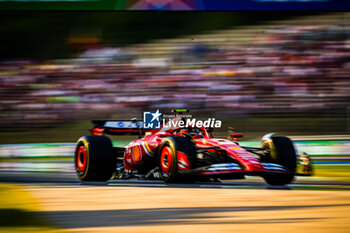 2024-07-19 - 55 Carlos Sainz, (ESP) Scuderia Ferrari during the Hungarian GP, Budapest 18-21 July 2024 Formula 1 World championship 2024. - FORMULA 1 HUNGARIAN GRAND PRIX 2024 - PRACTICE 1 AND PRACTICE 2 - FORMULA 1 - MOTORS