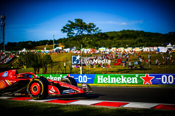 2024-07-19 - 55 Carlos Sainz, (ESP) Scuderia Ferrari during the Hungarian GP, Budapest 18-21 July 2024 Formula 1 World championship 2024. - FORMULA 1 HUNGARIAN GRAND PRIX 2024 - PRACTICE 1 AND PRACTICE 2 - FORMULA 1 - MOTORS