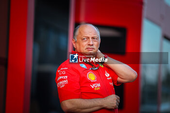 2024-07-19 - Frederic Vasseur, Team Principal of the Scuderia Ferrari during the Hungarian GP, Budapest 18-21 July 2024 Formula 1 World championship 2024. - FORMULA 1 HUNGARIAN GRAND PRIX 2024 - PRACTICE 1 AND PRACTICE 2 - FORMULA 1 - MOTORS