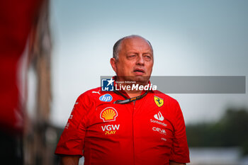 2024-07-19 - Frederic Vasseur, Team Principal of the Scuderia Ferrari during the Hungarian GP, Budapest 18-21 July 2024 Formula 1 World championship 2024. - FORMULA 1 HUNGARIAN GRAND PRIX 2024 - PRACTICE 1 AND PRACTICE 2 - FORMULA 1 - MOTORS