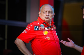 2024-07-19 - Frederic Vasseur, Team Principal of the Scuderia Ferrari during the Hungarian GP, Budapest 18-21 July 2024 Formula 1 World championship 2024. - FORMULA 1 HUNGARIAN GRAND PRIX 2024 - PRACTICE 1 AND PRACTICE 2 - FORMULA 1 - MOTORS