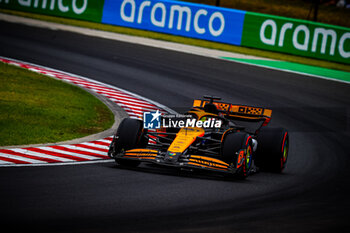 2024-07-20 - 81 Oscar Piastri, (AUS) McLaren Mercedes during the Hungarian GP, Budapest 18-21 July 2024 Formula 1 World championship 2024. - FORMULA 1 HUNGARIAN GRAND PRIX 2024 - PRACTICE 3 AND QUALIFYING - FORMULA 1 - MOTORS