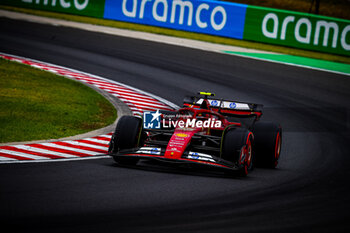 2024-07-20 - 55 Carlos Sainz, (ESP) Scuderia Ferrari during the Hungarian GP, Budapest 18-21 July 2024 Formula 1 World championship 2024. - FORMULA 1 HUNGARIAN GRAND PRIX 2024 - PRACTICE 3 AND QUALIFYING - FORMULA 1 - MOTORS