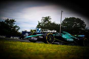 2024-07-20 - 18 Lance Stroll, (CND) Aramco Aston Martin Mercedes during the Hungarian GP, Budapest 18-21 July 2024 Formula 1 World championship 2024. - FORMULA 1 HUNGARIAN GRAND PRIX 2024 - PRACTICE 3 AND QUALIFYING - FORMULA 1 - MOTORS