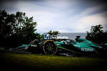 2024-07-20 - 18 Lance Stroll, (CND) Aramco Aston Martin Mercedes during the Hungarian GP, Budapest 18-21 July 2024 Formula 1 World championship 2024. - FORMULA 1 HUNGARIAN GRAND PRIX 2024 - PRACTICE 3 AND QUALIFYING - FORMULA 1 - MOTORS