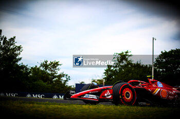 2024-07-20 - 55 Carlos Sainz, (ESP) Scuderia Ferrari during the Hungarian GP, Budapest 18-21 July 2024 Formula 1 World championship 2024. - FORMULA 1 HUNGARIAN GRAND PRIX 2024 - PRACTICE 3 AND QUALIFYING - FORMULA 1 - MOTORS