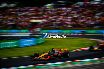 2024-07-20 - 81 Oscar Piastri, (AUS) McLaren Mercedes during the Hungarian GP, Budapest 18-21 July 2024 Formula 1 World championship 2024. - FORMULA 1 HUNGARIAN GRAND PRIX 2024 - PRACTICE 3 AND QUALIFYING - FORMULA 1 - MOTORS