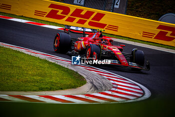 2024-07-20 - 55 Carlos Sainz, (ESP) Scuderia Ferrari during the Hungarian GP, Budapest 18-21 July 2024 Formula 1 World championship 2024. - FORMULA 1 HUNGARIAN GRAND PRIX 2024 - PRACTICE 3 AND QUALIFYING - FORMULA 1 - MOTORS