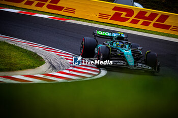 2024-07-20 - 14 Fernando Alonso, (ESP) Aramco Aston Martin Mercedes during the Hungarian GP, Budapest 18-21 July 2024 Formula 1 World championship 2024. - FORMULA 1 HUNGARIAN GRAND PRIX 2024 - PRACTICE 3 AND QUALIFYING - FORMULA 1 - MOTORS