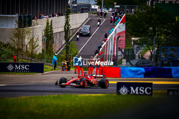 2024-07-20 - 16 Charles Leclerc, (MON) Scuderia Ferrari during the Hungarian GP, Budapest 18-21 July 2024 Formula 1 World championship 2024. - FORMULA 1 HUNGARIAN GRAND PRIX 2024 - PRACTICE 3 AND QUALIFYING - FORMULA 1 - MOTORS