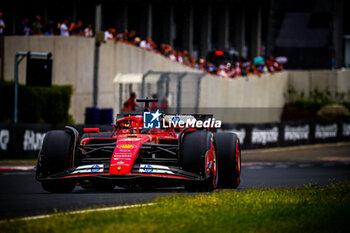 2024-07-20 - 16 Charles Leclerc, (MON) Scuderia Ferrari during the Hungarian GP, Budapest 18-21 July 2024 Formula 1 World championship 2024. - FORMULA 1 HUNGARIAN GRAND PRIX 2024 - PRACTICE 3 AND QUALIFYING - FORMULA 1 - MOTORS