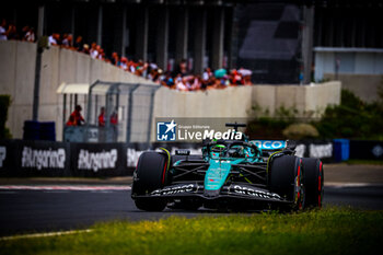 2024-07-20 - 18 Lance Stroll, (CND) Aramco Aston Martin Mercedes during the Hungarian GP, Budapest 18-21 July 2024 Formula 1 World championship 2024. - FORMULA 1 HUNGARIAN GRAND PRIX 2024 - PRACTICE 3 AND QUALIFYING - FORMULA 1 - MOTORS