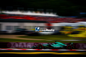 2024-07-20 - 18 Lance Stroll, (CND) Aramco Aston Martin Mercedes during the Hungarian GP, Budapest 18-21 July 2024 Formula 1 World championship 2024. - FORMULA 1 HUNGARIAN GRAND PRIX 2024 - PRACTICE 3 AND QUALIFYING - FORMULA 1 - MOTORS