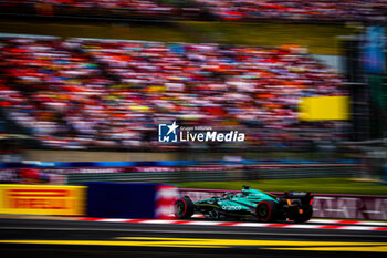 2024-07-20 - 18 Lance Stroll, (CND) Aramco Aston Martin Mercedes during the Hungarian GP, Budapest 18-21 July 2024 Formula 1 World championship 2024. - FORMULA 1 HUNGARIAN GRAND PRIX 2024 - PRACTICE 3 AND QUALIFYING - FORMULA 1 - MOTORS