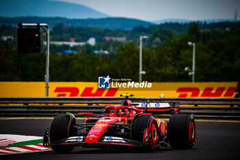 2024-07-20 - 55 Carlos Sainz, (ESP) Scuderia Ferrari during the Hungarian GP, Budapest 18-21 July 2024 Formula 1 World championship 2024. - FORMULA 1 HUNGARIAN GRAND PRIX 2024 - PRACTICE 3 AND QUALIFYING - FORMULA 1 - MOTORS