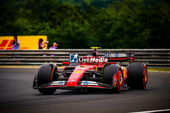 2024-07-20 - 55 Carlos Sainz, (ESP) Scuderia Ferrari during the Hungarian GP, Budapest 18-21 July 2024 Formula 1 World championship 2024. - FORMULA 1 HUNGARIAN GRAND PRIX 2024 - PRACTICE 3 AND QUALIFYING - FORMULA 1 - MOTORS