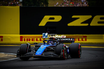 2024-07-20 - 23 Alex Albon, (GRB) Williams Mercedes during the Hungarian GP, Budapest 18-21 July 2024 Formula 1 World championship 2024. - FORMULA 1 HUNGARIAN GRAND PRIX 2024 - PRACTICE 3 AND QUALIFYING - FORMULA 1 - MOTORS