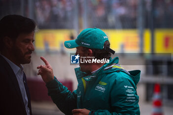 2024-07-20 - 14 Fernando Alonso, (ESP) Aramco Aston Martin Mercedes during the Hungarian GP, Budapest 18-21 July 2024 Formula 1 World championship 2024. - FORMULA 1 HUNGARIAN GRAND PRIX 2024 - PRACTICE 3 AND QUALIFYING - FORMULA 1 - MOTORS