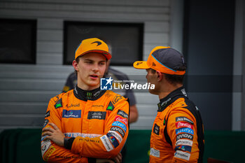 2024-07-20 - 04 Lando Norris, (GRB) and Oscar Piastri (AUS) McLaren Mercedes during the Hungarian GP, Budapest 18-21 July 2024 Formula 1 World championship 2024. - FORMULA 1 HUNGARIAN GRAND PRIX 2024 - PRACTICE 3 AND QUALIFYING - FORMULA 1 - MOTORS