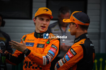 2024-07-20 - 04 Lando Norris, (GRB) and Oscar Piastri (AUS) McLaren Mercedes during the Hungarian GP, Budapest 18-21 July 2024 Formula 1 World championship 2024. - FORMULA 1 HUNGARIAN GRAND PRIX 2024 - PRACTICE 3 AND QUALIFYING - FORMULA 1 - MOTORS