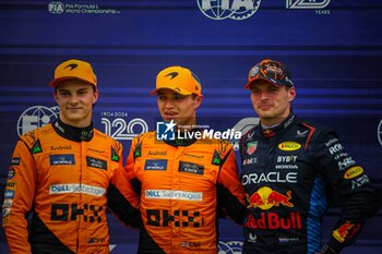 2024-07-20 - 04 Lando Norris, (GRB) , Oscar Piastri McLaren Mercedes and Max Verstappen redBull Racing Honda during the Hungarian GP, Budapest 18-21 July 2024 Formula 1 World championship 2024. - FORMULA 1 HUNGARIAN GRAND PRIX 2024 - PRACTICE 3 AND QUALIFYING - FORMULA 1 - MOTORS