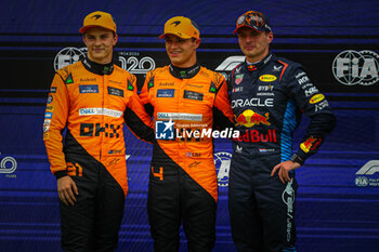 2024-07-20 - 04 Lando Norris, (GRB) , Oscar Piastri McLaren Mercedes and Max Verstappen redBull Racing Honda during the Hungarian GP, Budapest 18-21 July 2024 Formula 1 World championship 2024. - FORMULA 1 HUNGARIAN GRAND PRIX 2024 - PRACTICE 3 AND QUALIFYING - FORMULA 1 - MOTORS