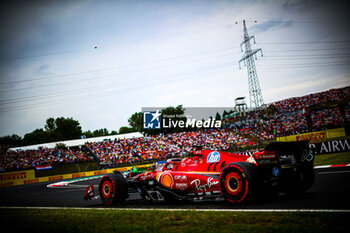 2024-07-20 - 16 Charles Leclerc, (MON) Scuderia Ferrari during the Hungarian GP, Budapest 18-21 July 2024 Formula 1 World championship 2024. - FORMULA 1 HUNGARIAN GRAND PRIX 2024 - PRACTICE 3 AND QUALIFYING - FORMULA 1 - MOTORS