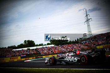 2024-07-20 - 27 Nico Hulkenberg, (GER) Haas F1 Team during the Hungarian GP, Budapest 18-21 July 2024 Formula 1 World championship 2024. - FORMULA 1 HUNGARIAN GRAND PRIX 2024 - PRACTICE 3 AND QUALIFYING - FORMULA 1 - MOTORS