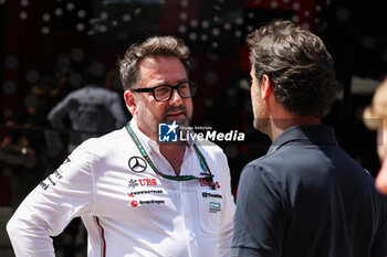 2024-07-18 - LAGRUE Gwen (fra), Driver Development Advisor for Mercedes AMG F1 Team, WEBBER Mark (aus), former F1 driver and TV presenter, portrait during the Formula 1 Hungarian Grand Prix 2024, 13th round of the 2024 Formula One World Championship from July 19 to 21, 2024 on the Hungaroring, in Mogyorod, Hungary - F1 - HUNGARIAN GRAND PRIX 2024 - FORMULA 1 - MOTORS