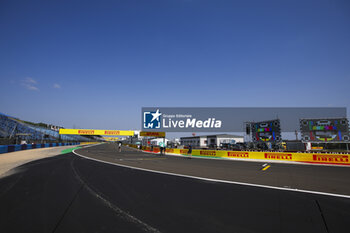 2024-07-18 - Last corner track, piste, illustration during the Formula 1 Hungarian Grand Prix 2024, 13th round of the 2024 Formula One World Championship from July 19 to 21, 2024 on the Hungaroring, in Mogyorod, Hungary - F1 - HUNGARIAN GRAND PRIX 2024 - FORMULA 1 - MOTORS