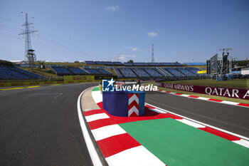 2024-07-18 - Pit lane entrance, illustration, track walk during the Formula 1 Hungarian Grand Prix 2024, 13th round of the 2024 Formula One World Championship from July 19 to 21, 2024 on the Hungaroring, in Mogyorod, Hungary - F1 - HUNGARIAN GRAND PRIX 2024 - FORMULA 1 - MOTORS