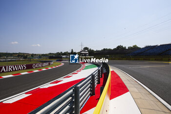 2024-07-18 - Last corner track, piste, illustration during the Formula 1 Hungarian Grand Prix 2024, 13th round of the 2024 Formula One World Championship from July 19 to 21, 2024 on the Hungaroring, in Mogyorod, Hungary - F1 - HUNGARIAN GRAND PRIX 2024 - FORMULA 1 - MOTORS