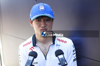 2024-07-18 - TSUNODA Yuki (jap), Visa Cash App RB F1 Team VCARB 01, portrait during the Formula 1 Hungarian Grand Prix 2024, 13th round of the 2024 Formula One World Championship from July 19 to 21, 2024 on the Hungaroring, in Mogyorod, Hungary - F1 - HUNGARIAN GRAND PRIX 2024 - FORMULA 1 - MOTORS