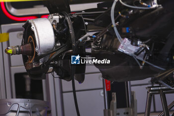 2024-07-18 - Red Bull Racing RB20, mechanical detail rear brakes, freins, during the Formula 1 Hungarian Grand Prix 2024, 13th round of the 2024 Formula One World Championship from July 19 to 21, 2024 on the Hungaroring, in Mogyorod, Hungary - F1 - HUNGARIAN GRAND PRIX 2024 - FORMULA 1 - MOTORS