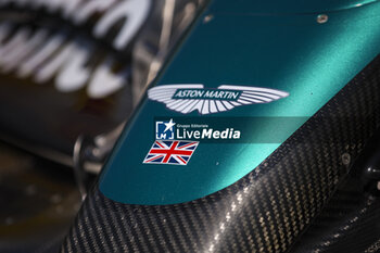 2024-07-18 - Aston Martin F1 Team AMR23, mechanical detail front wing during the Formula 1 Hungarian Grand Prix 2024, 13th round of the 2024 Formula One World Championship from July 19 to 21, 2024 on the Hungaroring, in Mogyorod, Hungary - F1 - HUNGARIAN GRAND PRIX 2024 - FORMULA 1 - MOTORS