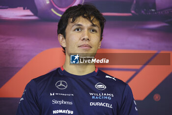 2024-07-18 - ALBON Alexander (tha), Williams Racing FW46, portrait press conference during the Formula 1 Hungarian Grand Prix 2024, 13th round of the 2024 Formula One World Championship from July 19 to 21, 2024 on the Hungaroring, in Mogyorod, Hungary - F1 - HUNGARIAN GRAND PRIX 2024 - FORMULA 1 - MOTORS