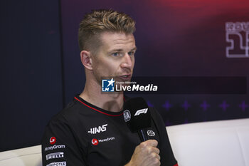 2024-07-18 - HULKENBERG Nico (ger), Haas F1 Team VF-24 Ferrari, portrait press conference during the Formula 1 Hungarian Grand Prix 2024, 13th round of the 2024 Formula One World Championship from July 19 to 21, 2024 on the Hungaroring, in Mogyorod, Hungary - F1 - HUNGARIAN GRAND PRIX 2024 - FORMULA 1 - MOTORS